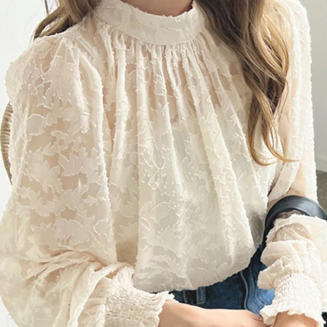 로렌미 클로케 프릴 블라우스 S260126SS-7