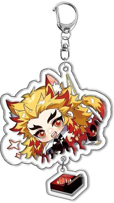 귀멸의 칼날 아크릴 캐릭터 키링 열쇠고리 가방고리 애니메이션 굿즈, A-09, 1개