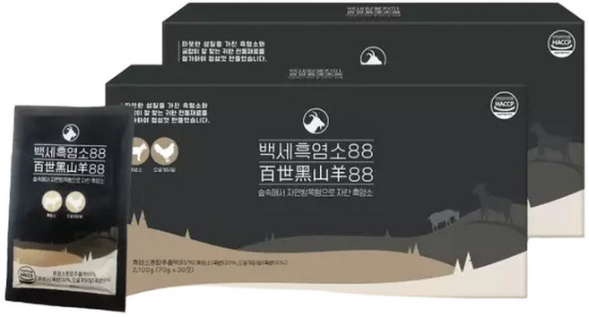 백세흑염소88 자연방목형 흑염소+오골계닭발+우슬을 한 번에 2개월분 유니바이오, 1개, 50g
