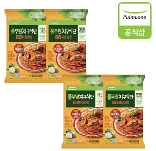 풀무원 지구식단 저당 볶음짬뽕(400g)X4개, 4개, 400g