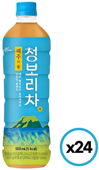쟈뎅 제주의 봄 청보리차, 500ml, 24개