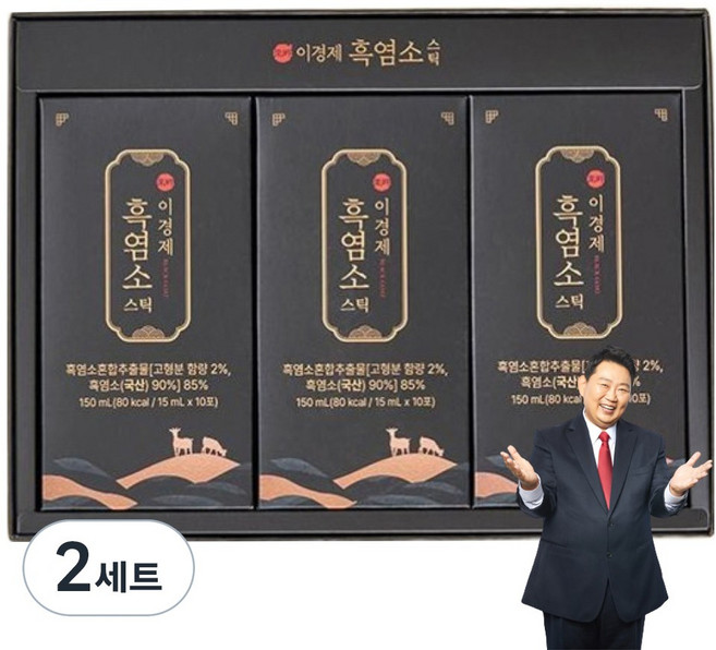 래오이경제 흑염소 스틱 30포, 450ml, 2세트