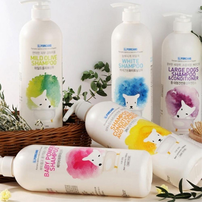중형견 풍부한거품 안심 국산 삼푸린스 영양 린스겸용 목욕샴푸