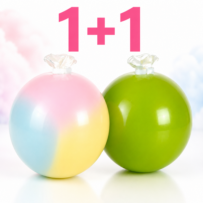 트랜드픽 솜사탕 청사과 왁뿌볼1+1 왁스뿌시기 말랑이 스트레스볼 스퀴시 2개세트