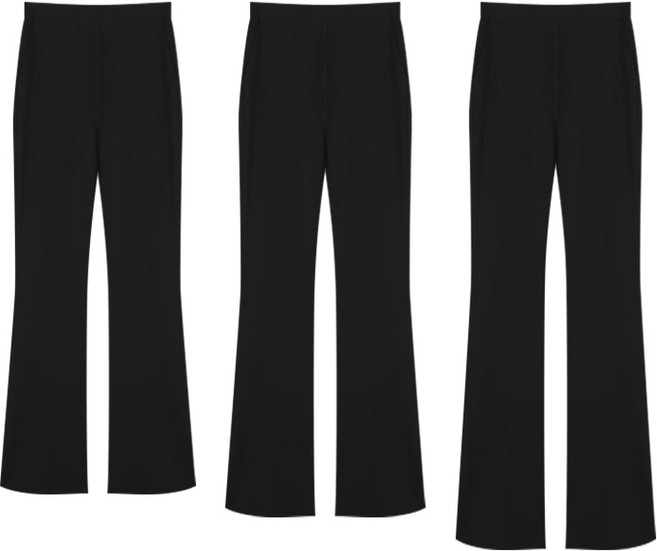 여성 롱다리 하이웨스트 부츠컷 밴딩 팬츠 3가지 길이 구성