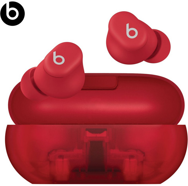 비츠 솔로 버즈 무선 블루투스 이어폰 (관부가세포함_미국정품), Transparent Red, Solo Buds