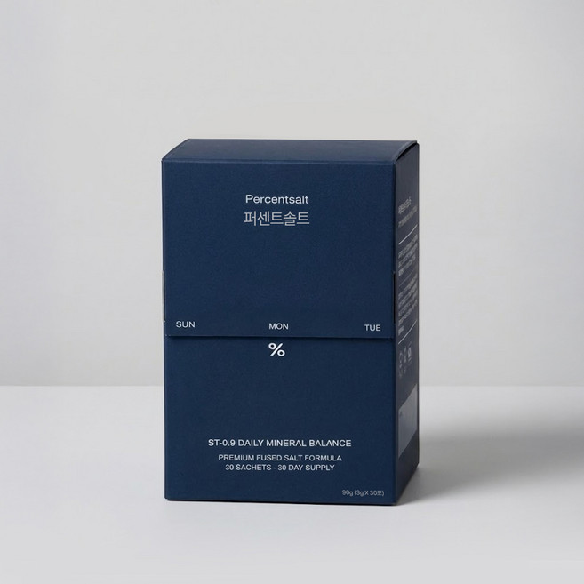 퍼센트솔트 바이오 용융소금 프리미엄 스틱 천연 고순도 1050도 미네랄 소금물마시기, 3개, 90g