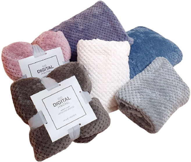 1+1 따뜻한 극세사 무릎 담요 사계절 미니 학생 차량용 휴대용 고밀도 덮개 답례품