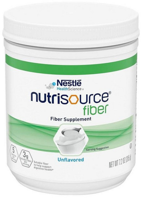 NutriSource Fiber 식이 섬유 영양 보충제 무향 204.1g(7.5온스) (4팩), 4, 204.1g