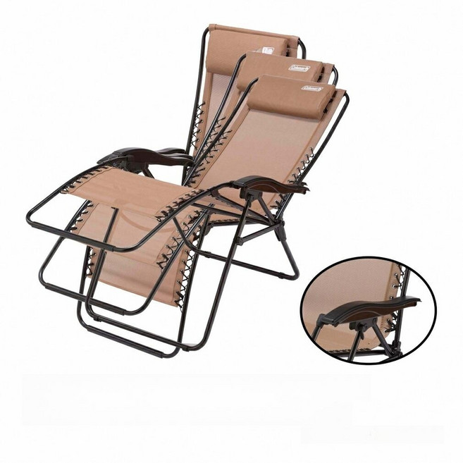 콜맨 인피니티 캠핑의자 2000038848 베이지 내하중 100KG, 1개