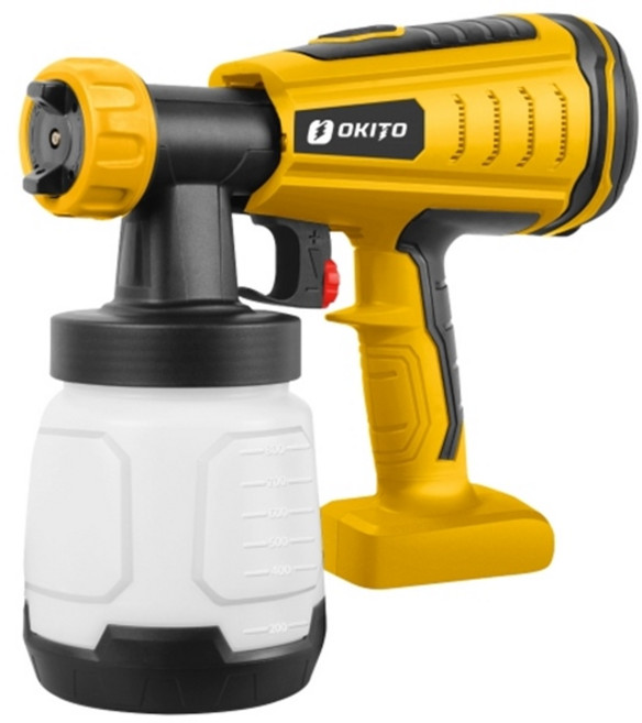오키토 충전스프레이건 KSG-77D 디월트 배터리 호환 미세분사 페인트 세차 소독 20V, 1개
