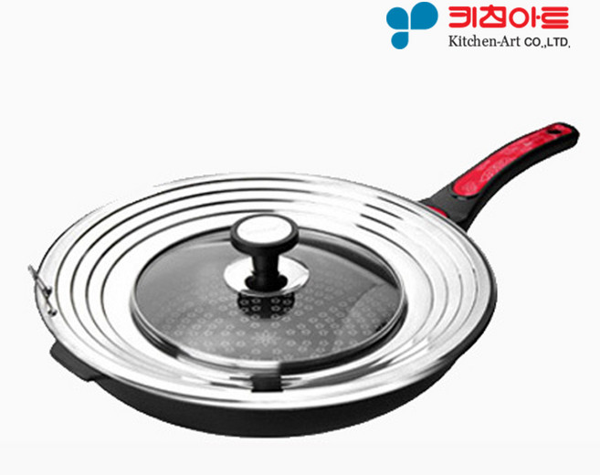 키친아트 후라이팬 뚜껑 멀티커버 푸드커버, 키친아트멀티커버, 1개
