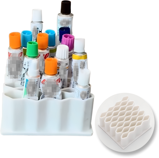 킵틸 다용도 튜브 정리대 치약 연고 세면도구 수납 꽂이, 1개, 화이트