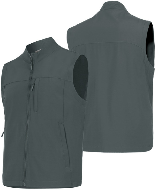 늑대와여우 봄 가을 작업복조끼 기능성 스판 등산 조끼 단체 빅사이즈