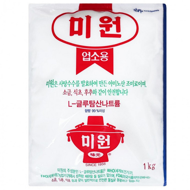 대상 미원 1kg, 1g, 1개