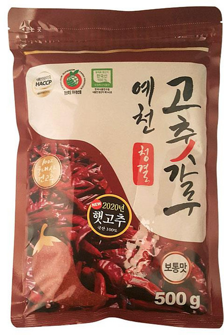 예천청결 국산 고춧가루, 500g, 1개