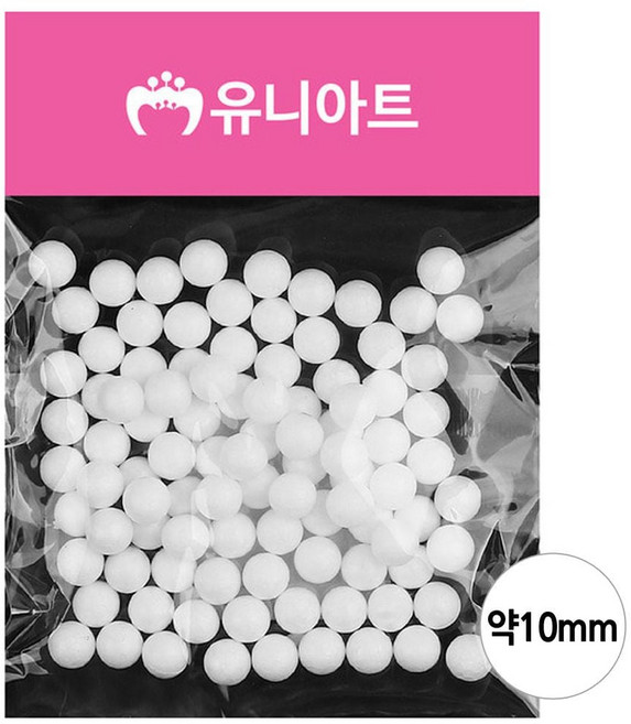 만들기재료 스치로폼 백구 (약 10mm) 스티로폼 san+4901rs