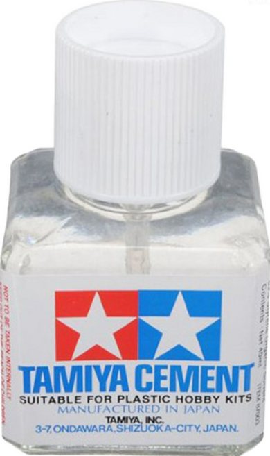 TAMIYA 田宮 模型膠水 87003 白蓋 40ml 塑膠模型接著劑 無縫溢膠專用, 1個