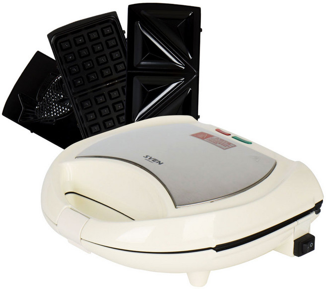 스벤 3in1 와플메이커 SVG-750WM 와플+샌드위치+붕어빵 메이커