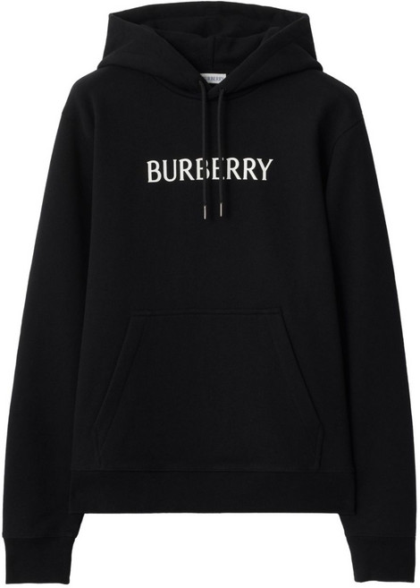 버버리 로고 프린트 후드 코튼 스웨트셔츠