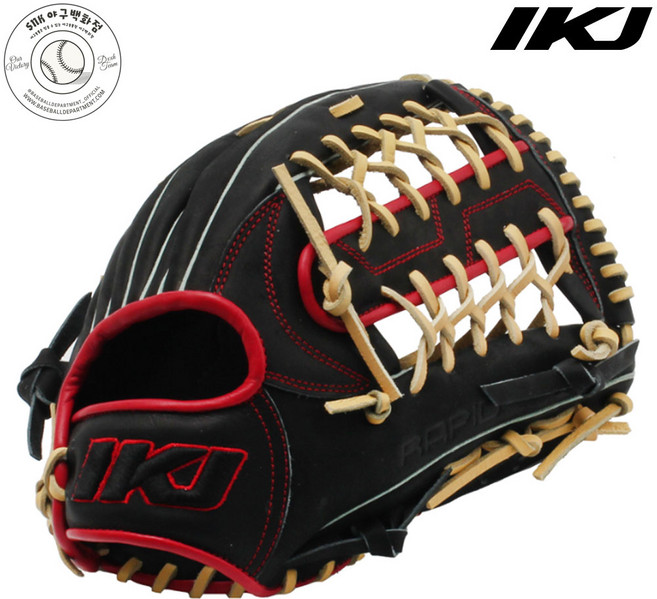 인코자바 외야글러브 야구 외야수 RP OF-93(BLACK)SS 13인치 블랙, 우투(왼손착용), 1개