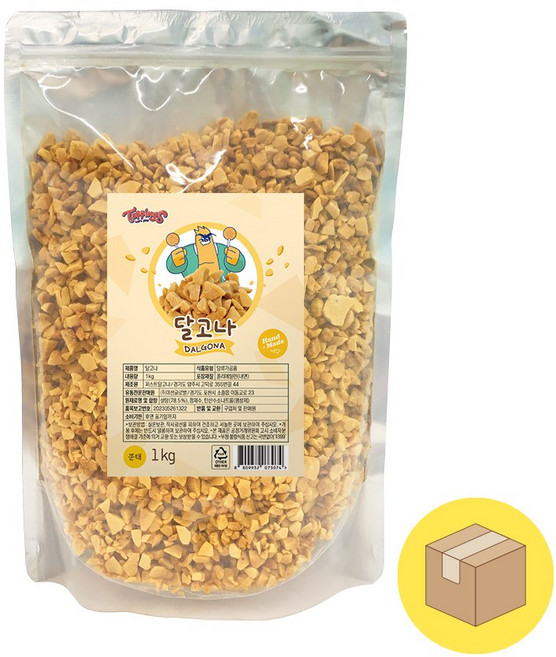 토핑스 달고나 분태 1KG 1박스 10개