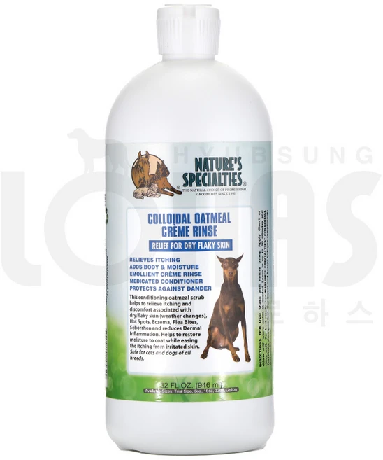 협성로하스 오트밀 크림린스 강아지 린스 컨디셔너 대용량, 946ml, 희석용기, 1개, 946ml - 쿠팡