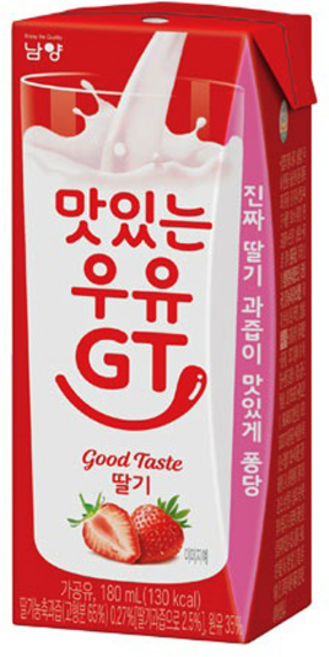 맛있는우유GT 딸기, 190ml, 24개