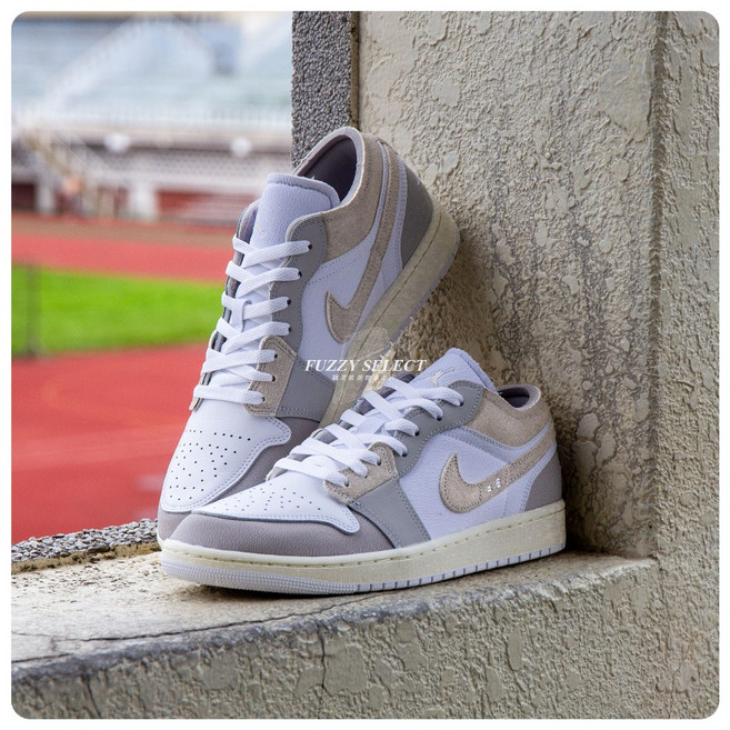 Air Jordan 1 Low Craft Tech Grey 麂皮 灰白 DN1635-002, 1個, (下單後注意商品諮詢訊息)