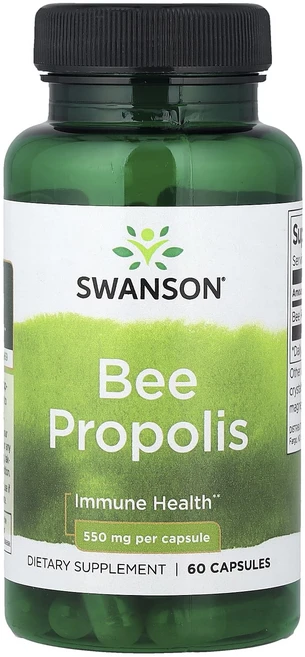 새해 첫좋은선물 Swanson 꿀벌 프로폴리스 550mg 캡슐 60정 제대로 할인합니다, 1개 - 쿠팡