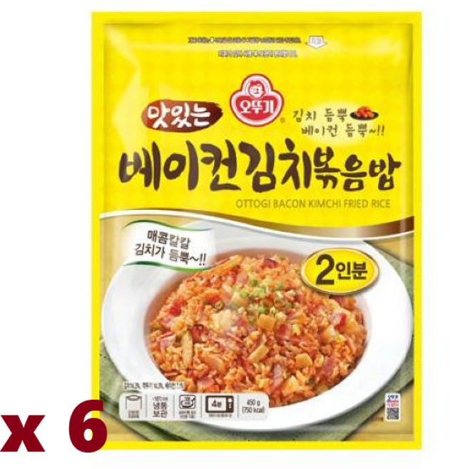 오뚜기 맛있는 베이컨김치볶음밥, 6개, 450g