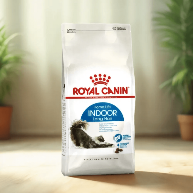 로얄캐닌 고양이사료 인도어 롱헤어, 오리, 4kg, 1개