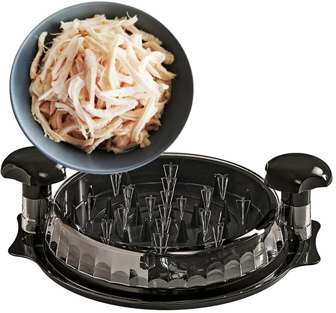 닭가슴살 찢기 슬라이서 고기 찢는 기구 야채다지기 닭가슴살분리기, 블랙, 1개