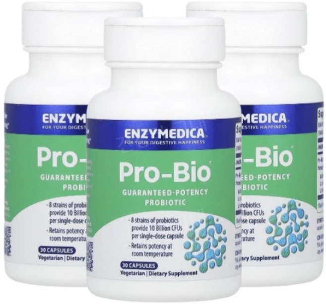 엔자이메디카 ProBio 프로바이오틱스 유산균 100억 30캡슐 3개 락토바실러스, 30정 - 쿠팡