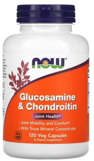 NOW Foods 글루코사민 및 콘드로이틴 베지 캡슐 120정, 1개