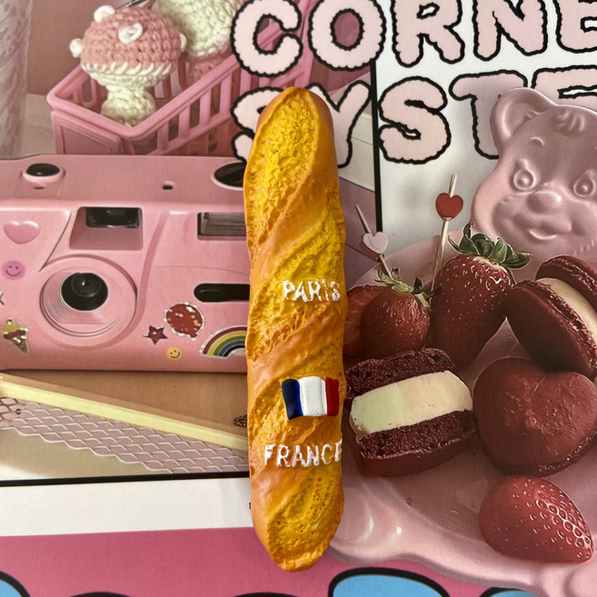 5+1 푸드마그넷 냉장고자석 음식 미니어처 브런치 커피 귀여운 마그네틱, 33.파리바게뜨