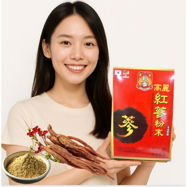 홍삼만넣은 홍삼가루 홍삼분말 4-5 다년근 홍삼분말가루, 300g, 1개