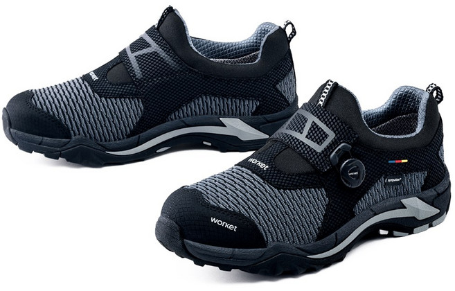 워킷 안전화 블랙 그레이 4인치 벨크로 다이얼 방수 심파텍스 소재 안전화 건설 제조 물류 유통 운수 창고 외