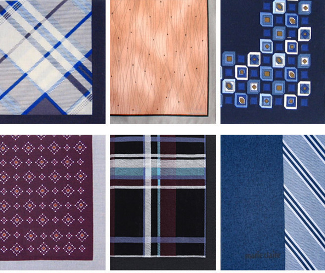 실속형 손수건 6장 1세트 마리끌레르 남성 남자 손수건 6장