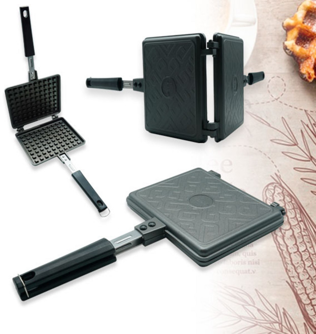 키친아트 휴브 와플팬 소 와플메이커 샌드위치팬 양면, 쿠팡마니또야 본상품선택, 1개, 18cm