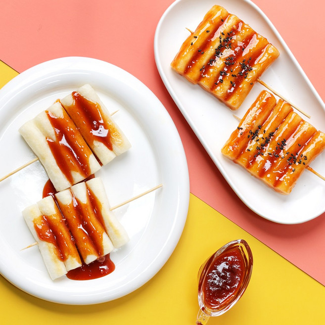 토끼분식 옛날 떡꼬치 [떡300g +소스80g ], 2개, 380g