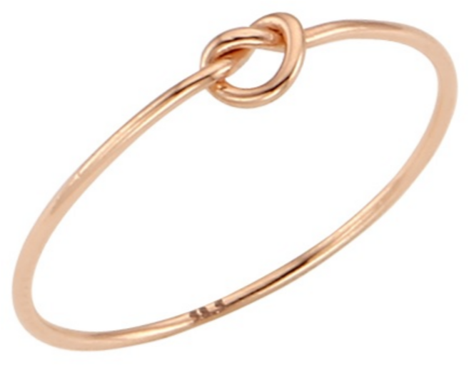 로이드 데일리 매듭 14K 실반지 LRS18056G