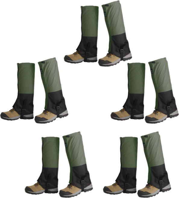 사계절 등산 롱 스패츠 방수 방풍 발토시 트래킹 2P, 카기