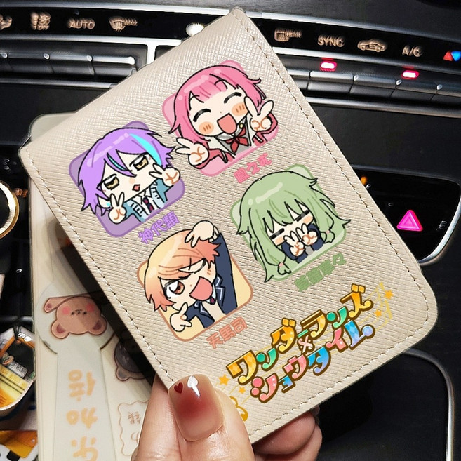 프세카니고 지갑 25시 나이트코드 프로세카 카나데 미즈키 아이난데스 프로젝트세카이굿즈 지갑 반지갑 카드 파우치 시노노메 에나 니고