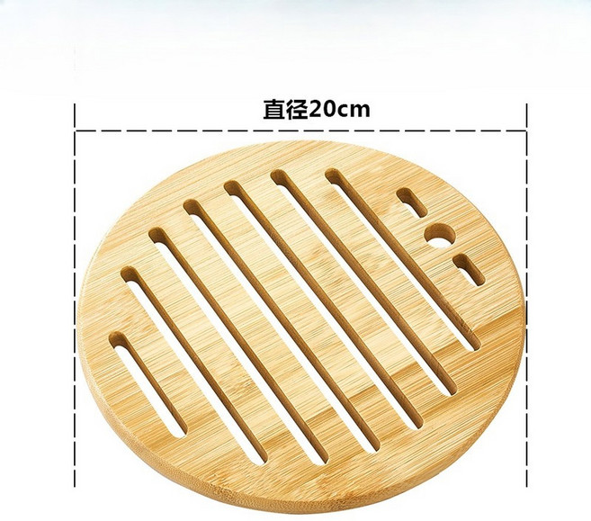 식탁용 내열성 나무 트리벳 매트 1개 미끄럼 방지 내구성이 뛰어난 인체공학적 손잡이가 있는 주방 식탁 보호대, as shown, 20cm 1pc