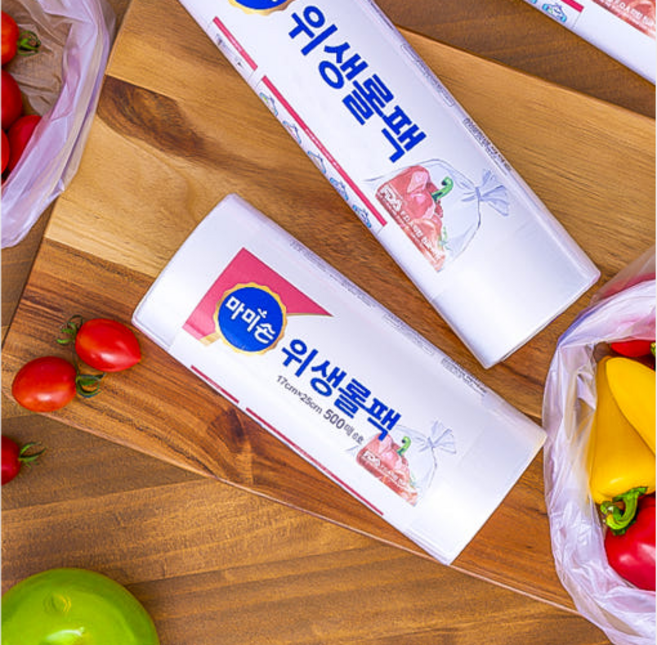 마미손 뜯어쓰는 롤팩 마트봉투 위생백 비닐봉투 위생봉투 롤백, 1개