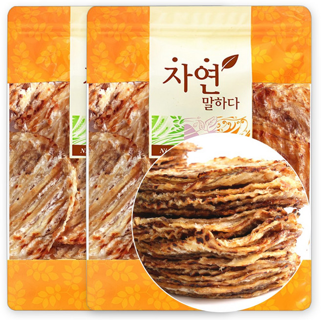 [가온애] 두툼한 순살 구운 아귀포, 2개, (8장) 260g내외