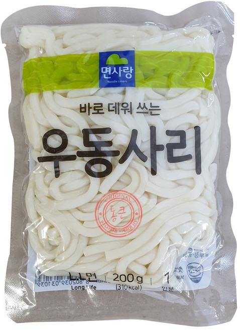 면사랑 생우동사리 200g/ 생우동사리면, 10개, 200g
