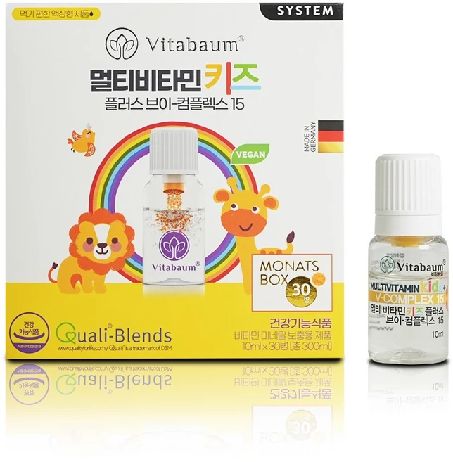 [본사정품] 비타바움 키즈 비타민 한달분 30병입 면연력 에너지생성 (굿테이블), 30회분, 1박스 - 쿠팡