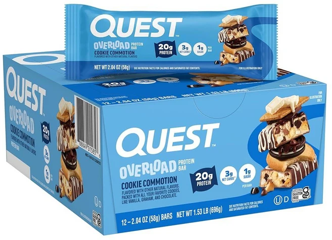 퀘스트 오버로드 프로틴바 쿠키 코모션 58g 12팩, 퀘스트 오버로드 프로틴바 쿠키 코모션 58g 12팩 1 - 쿠팡
